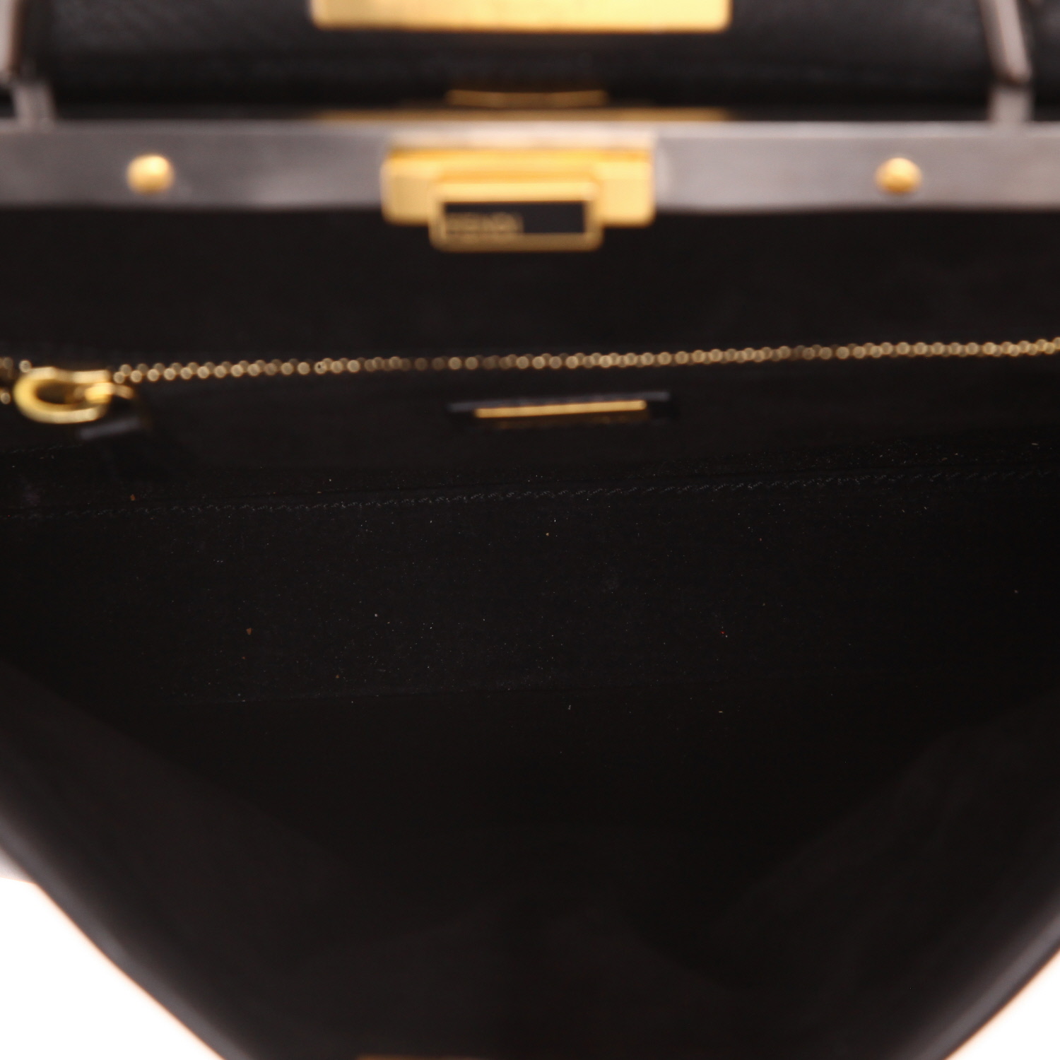 Borsa Fendi Peekaboo in pelle nera - Detail D3