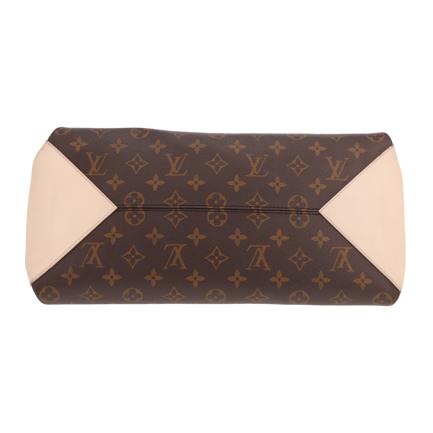 Sac à main Louis Vuitton  Vendôme en toile monogram marron et cuir taurillon clémence beige - Detail D1