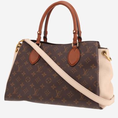 Sac à main Louis Vuitton  Vendôme en toile monogram marron et cuir taurillon clémence beige