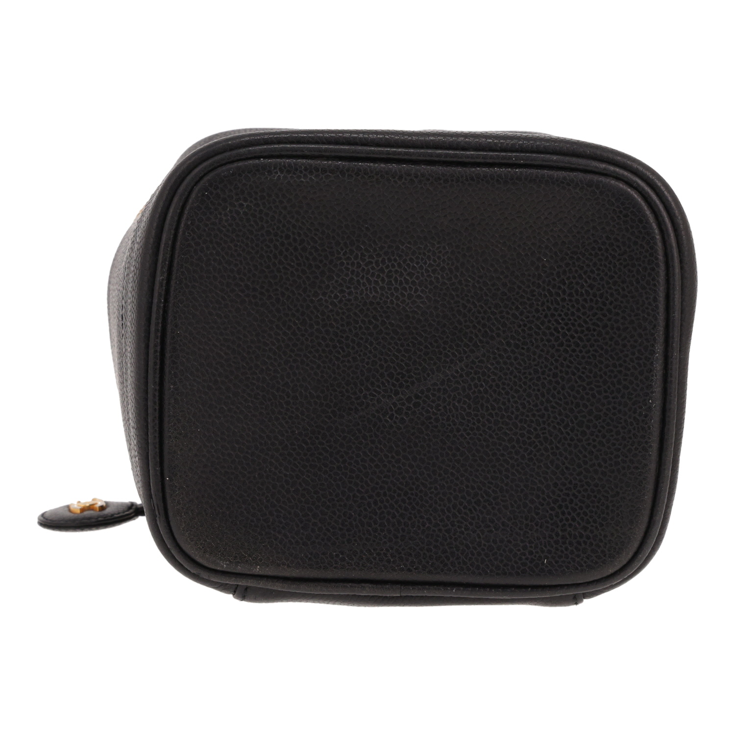 Vanity Chanel  Vanity en cuir grainé noir - Detail D1