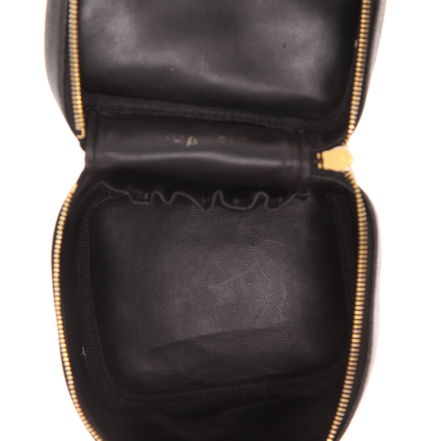Chanel Vanity  Vanity en cuir grainé Noir - Detail D3