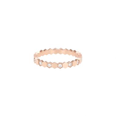 Anillo Chaumet «Bee my Love», modelo pequeño, en oro rosa y diamantes