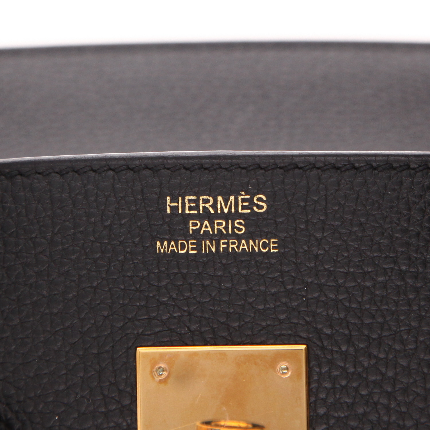 Hermès Birkin handbag, 35 cm, in Noir Togo leather - Detail D2