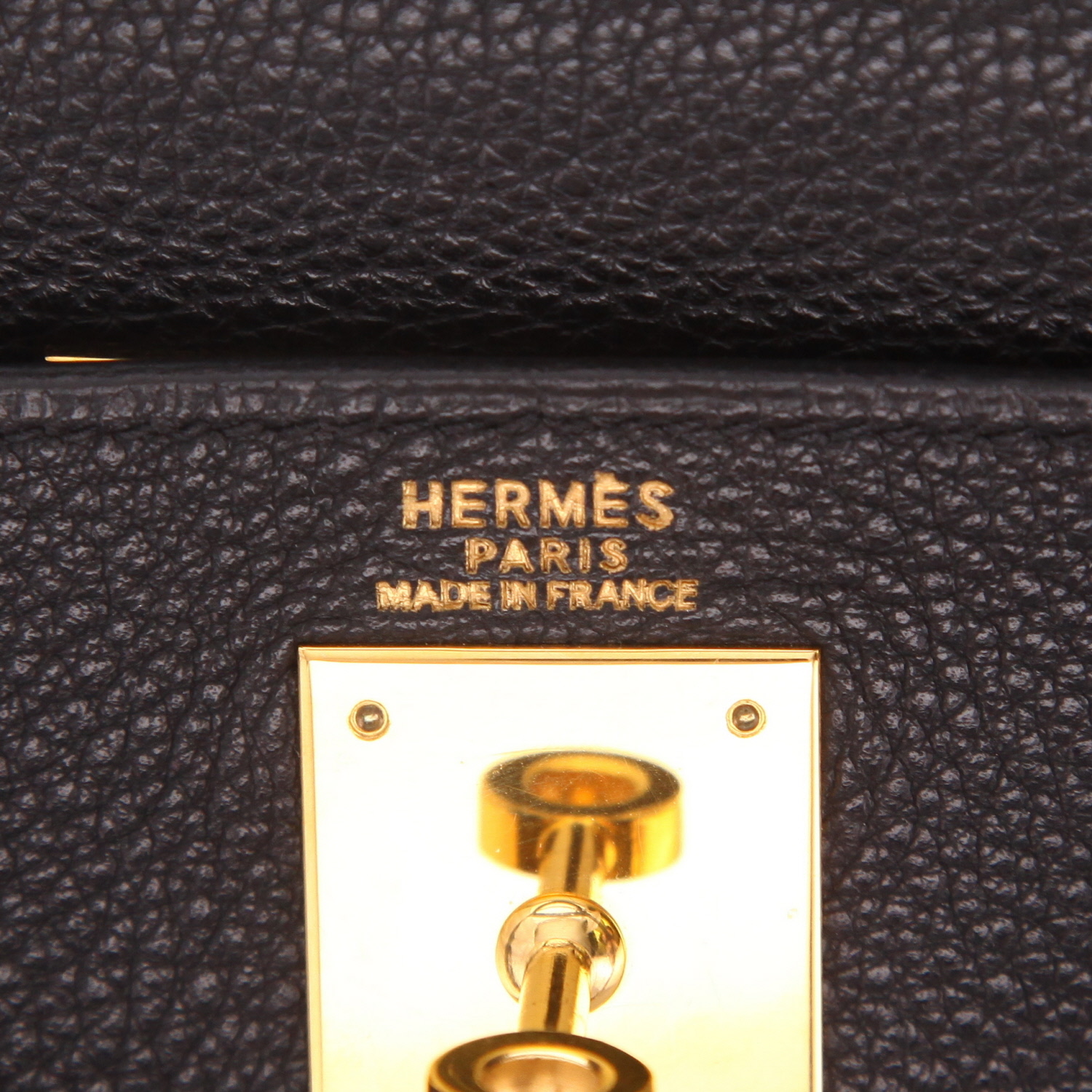 Sac à main Hermès  Kelly 32 cm en cuir togo noir - Detail D2
