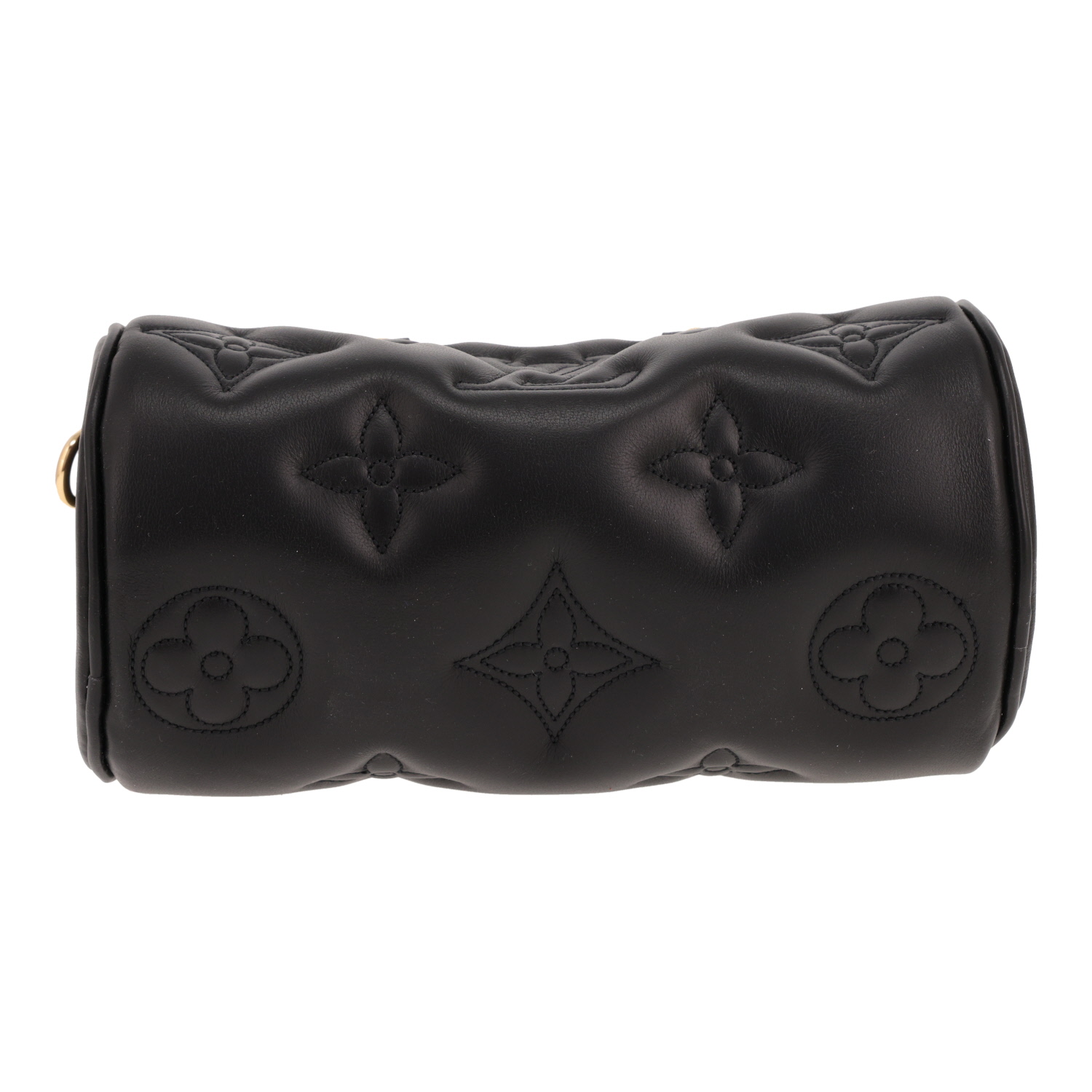 Louis Vuitton Papillon BB handbag in Noir Monogram leather - Detail D1