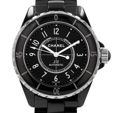 Orologio Chanel J12 in ceramica nera, intorno al 2010