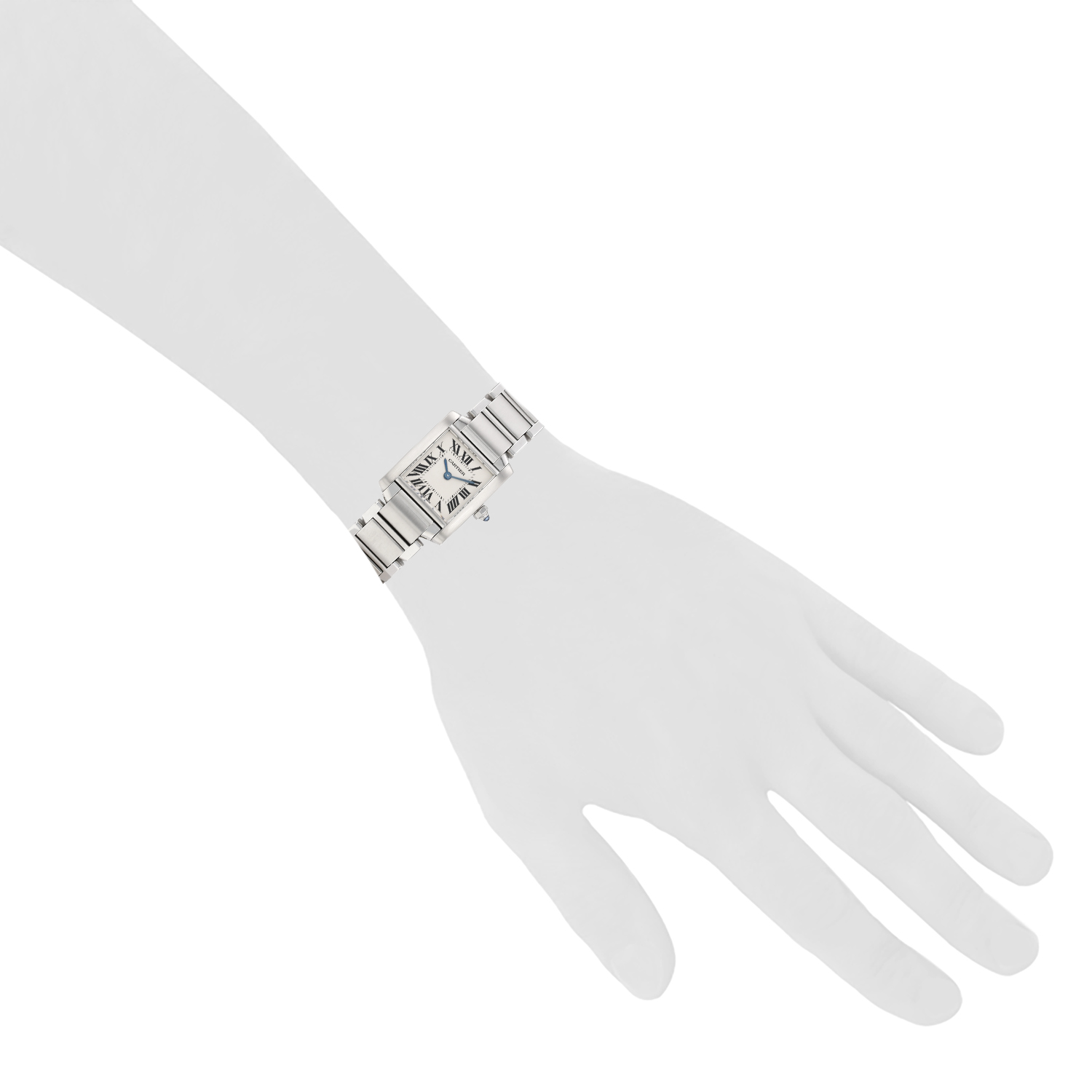 Reloj Cartier Tank Française, modelo pequeño, de acero. Ref.: Cartier - 2384. Hacia el año 2000 - Detail D1