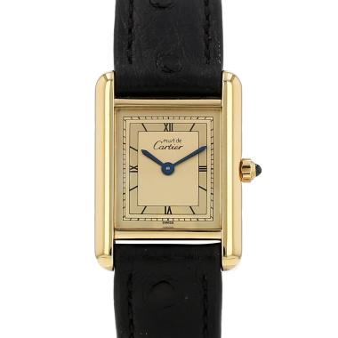 Montre Cartier Tank Must en vermeil Ref: Cartier - 366001  Vers 1990