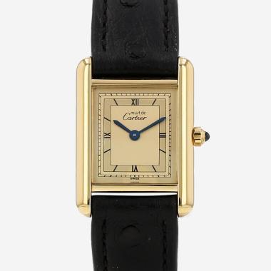 Montre Cartier Tank Must en vermeil Ref: Cartier - 366001  Vers 1990
