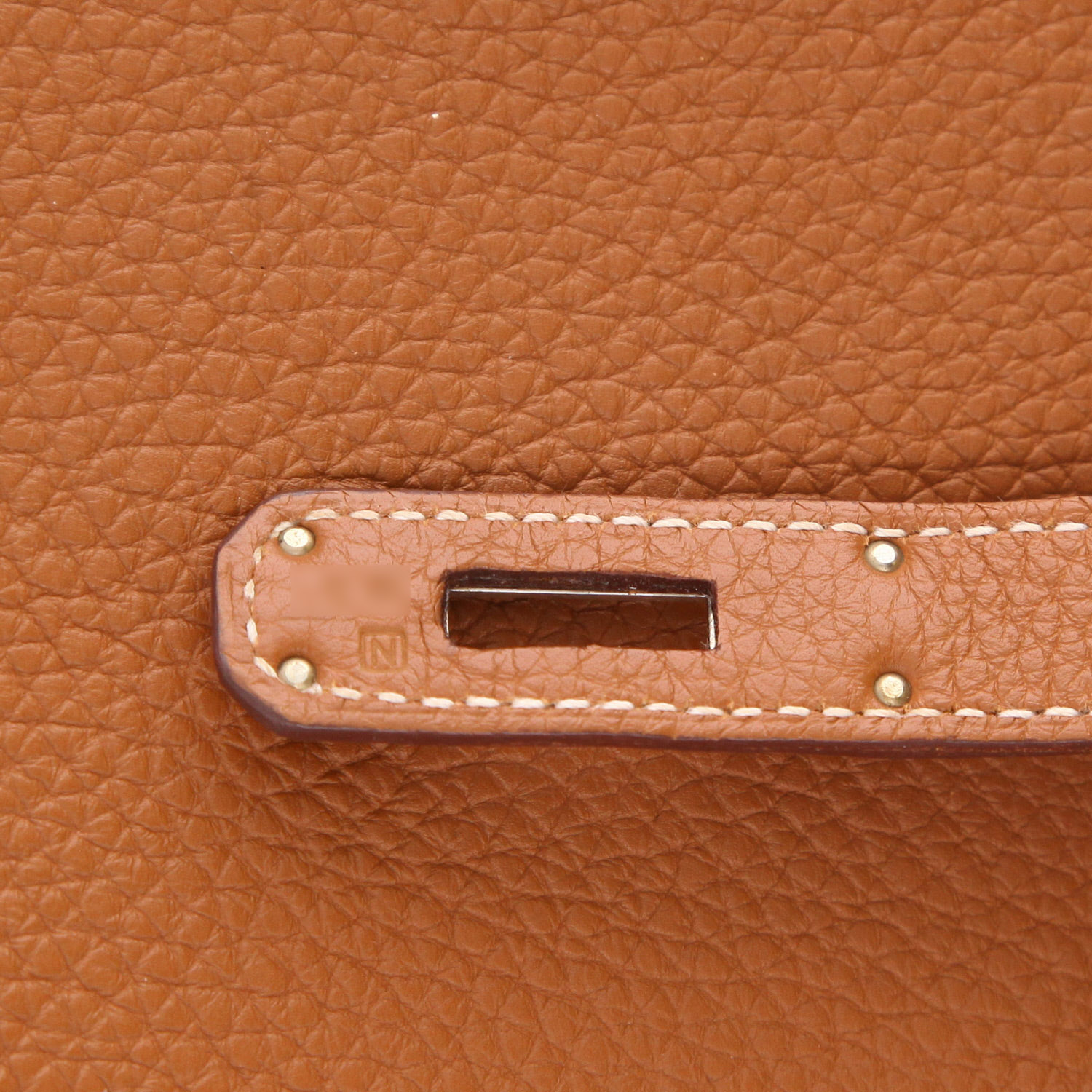 Bolso Hermès Kelly de 32 cm en piel Togo Gold - Detail D4