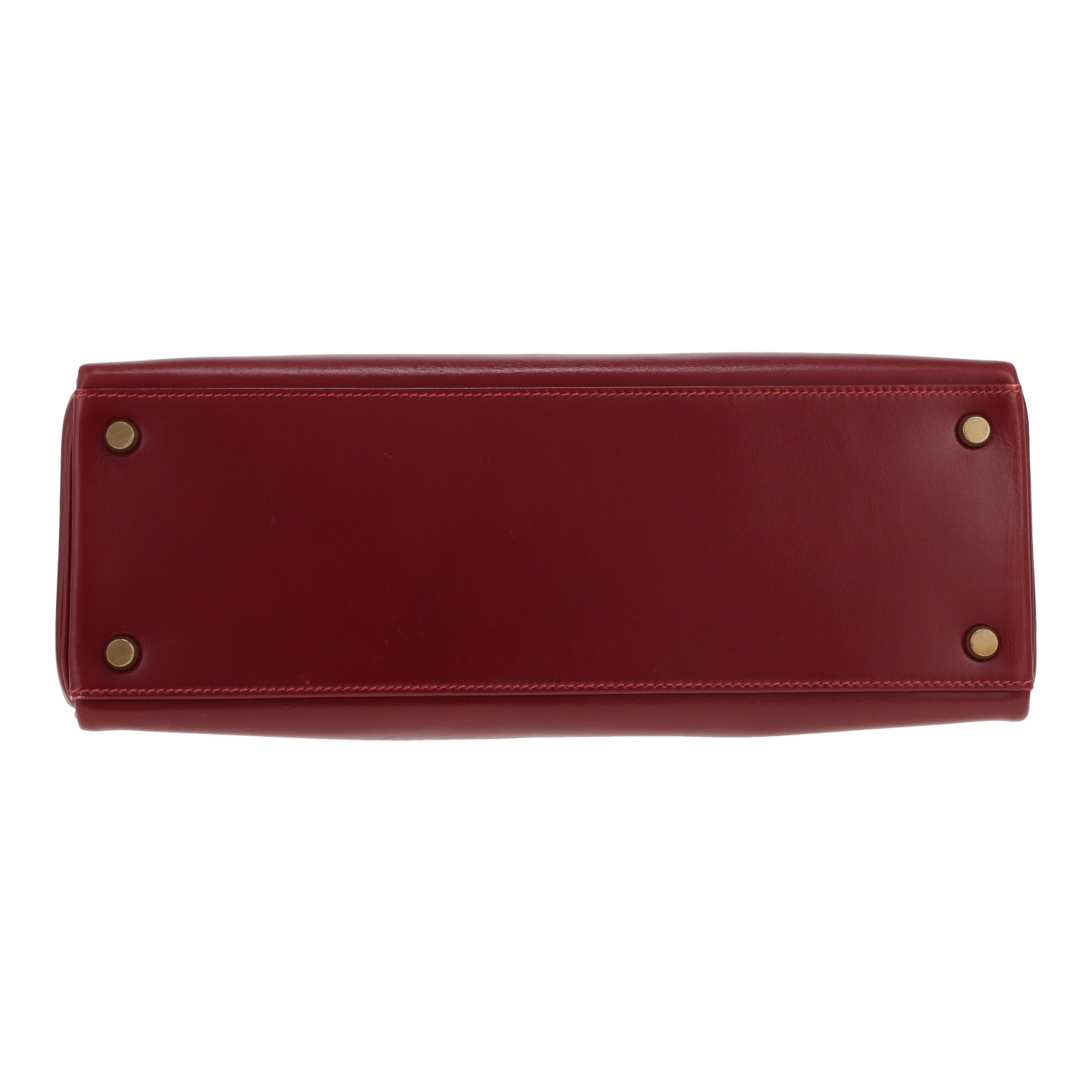 Borsa Hermès Kelly da 32 cm in pelle box Bordeaux - Detail D1
