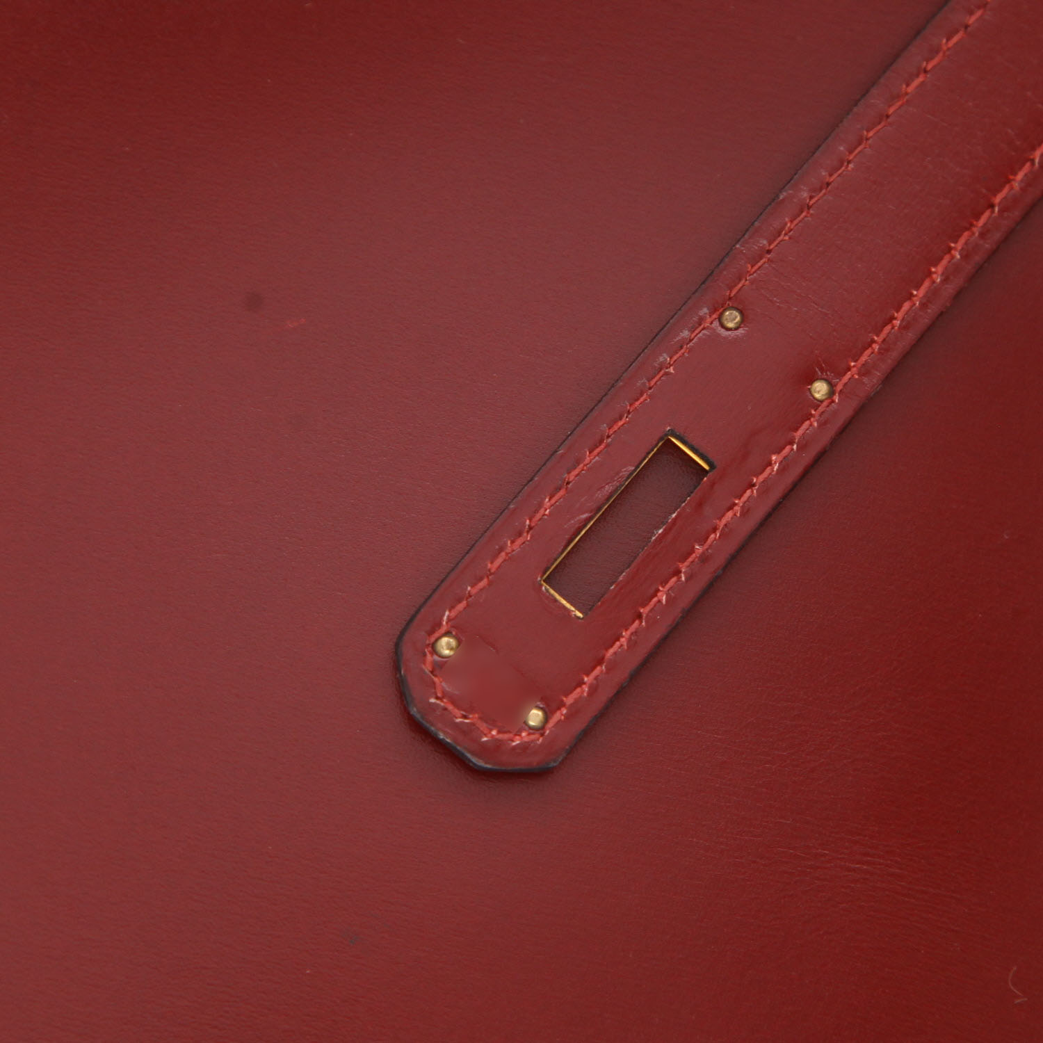 Bolso Hermès Kelly de 32 cm en piel «box» de color Bordeaux - Detail D4