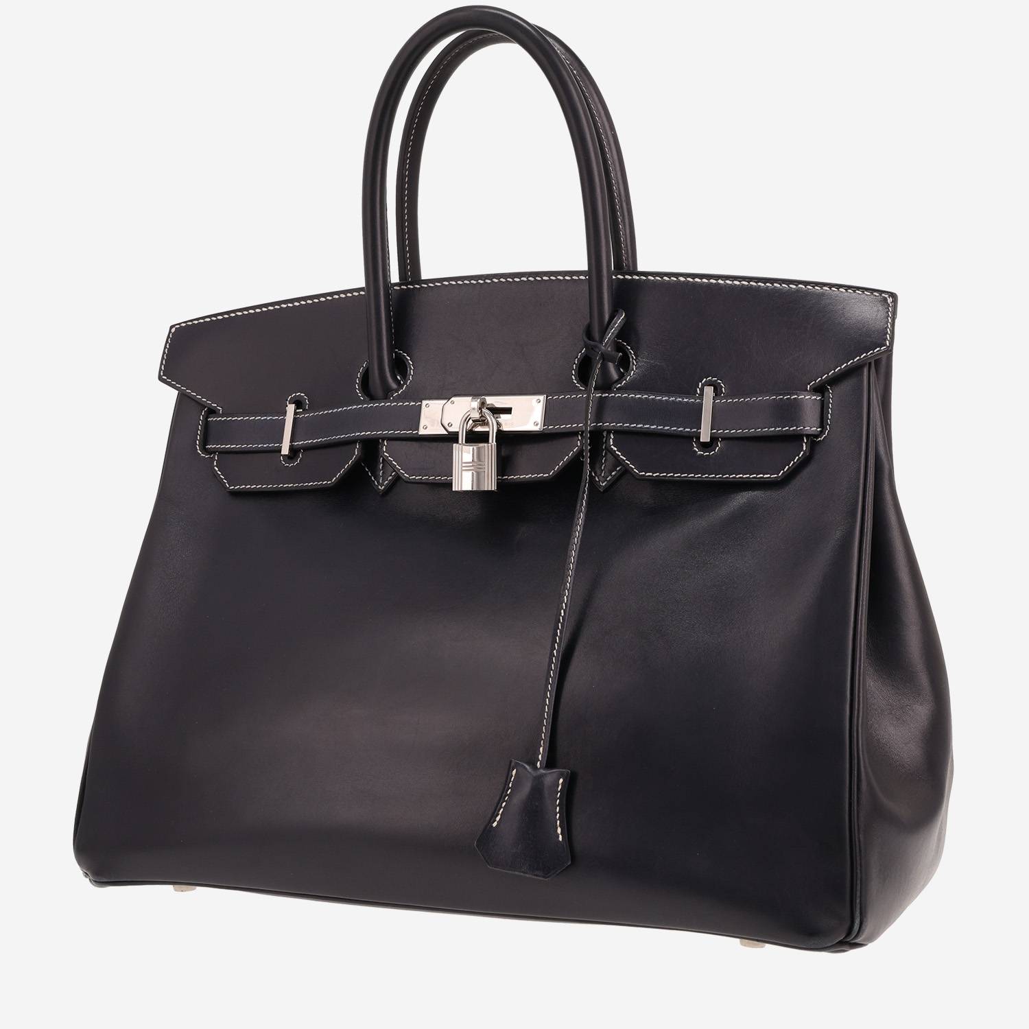 Hermès Birkin handbag, 35 cm, in Bleu Marine box leather