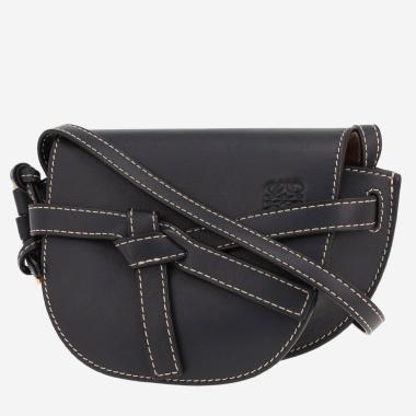 Sac bandoulière Loewe  Gate mini  en cuir bleu-marine