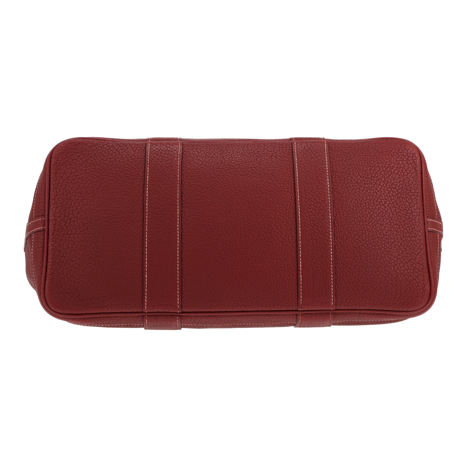 Borsa Hermès Garden Party da 36 cm in pelle Togo rossa H - Detail D1