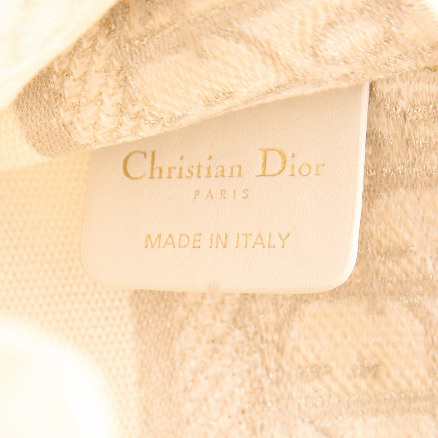 Sac à main Dior  Book Tote mini  en toile monogram Oblique beige - Detail D2