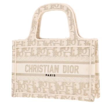 Dior Book Tote mini handbag in beige Oblique monogram canvas