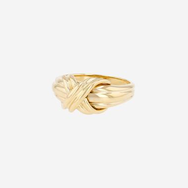 Bague Tiffany Co Rope en or jaune