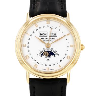 Montre Blancpain Leman Moon Phase en or jaune Vers 2000