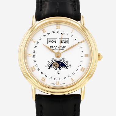 Reloj Blancpain Leman Moon Phase de oro amarillo, hacia el año 2000