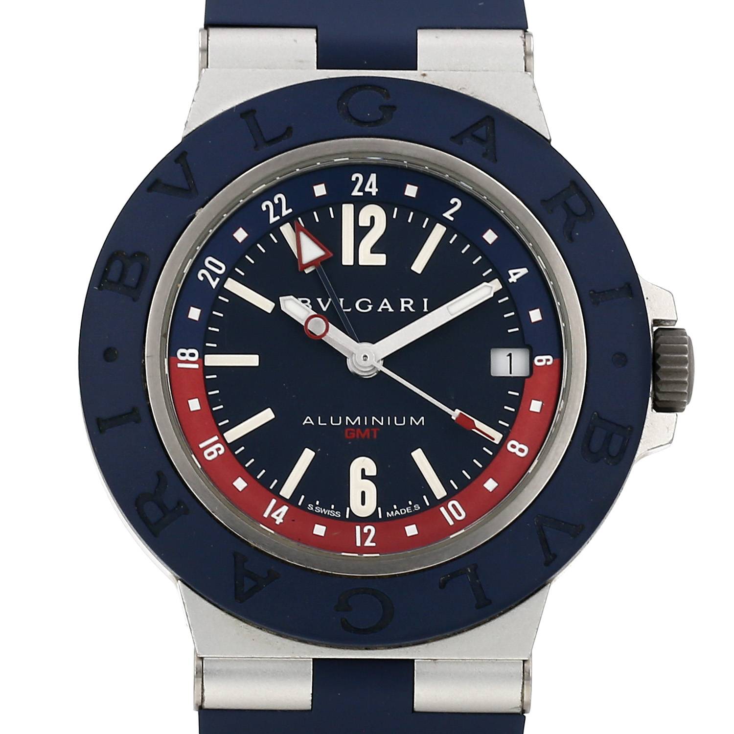 Montre Bulgari Bulgari Bulgari en aluminium Ref: Bulgari - BB40 AT GMT Montre Bulgari Bulgari Bulgari en aluminium Ref: Bulgari - BB40 AT GMT