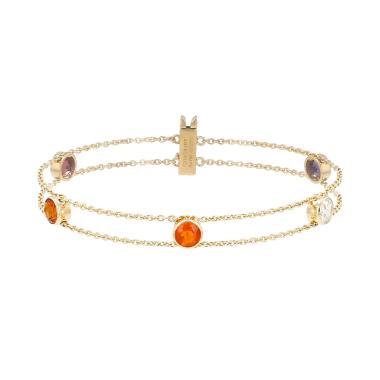Pulsera ABC de Chaumet de oro amarillo y piedras semipreciosas