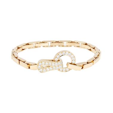 Pulsera Cartier Agrafe de oro amarillo y diamantes