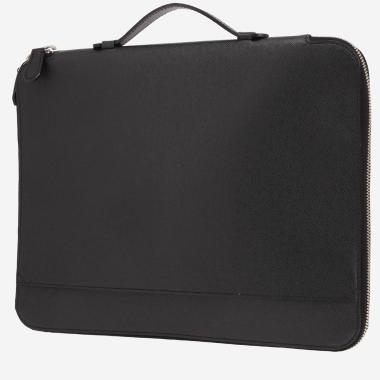 Porte-documents Louis Vuitton   en cuir taiga noir