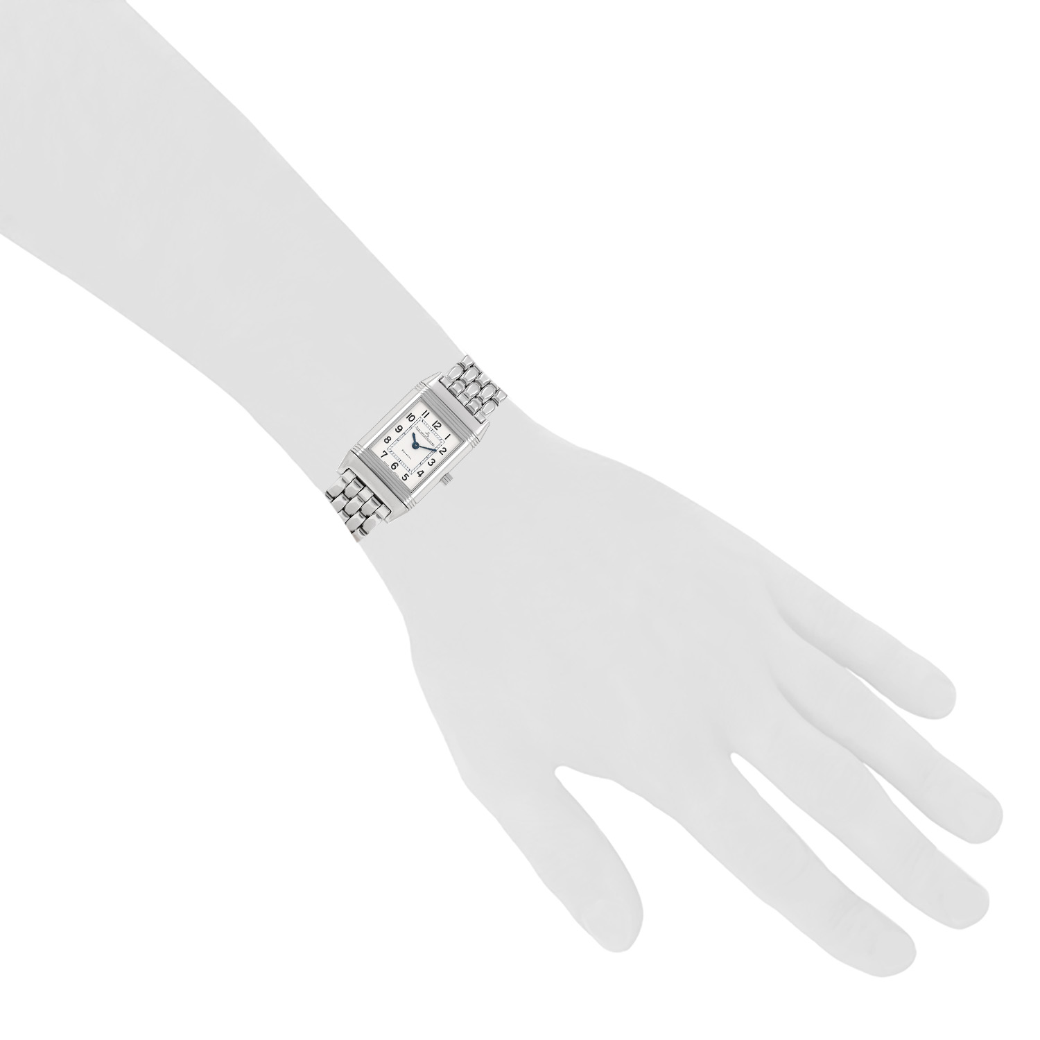 Jaeger-LeCoultre Reverso Lady watch in steel, Ref: Jaeger-LeCoultre - 260.8.08  Circa 2000 - Detail D1