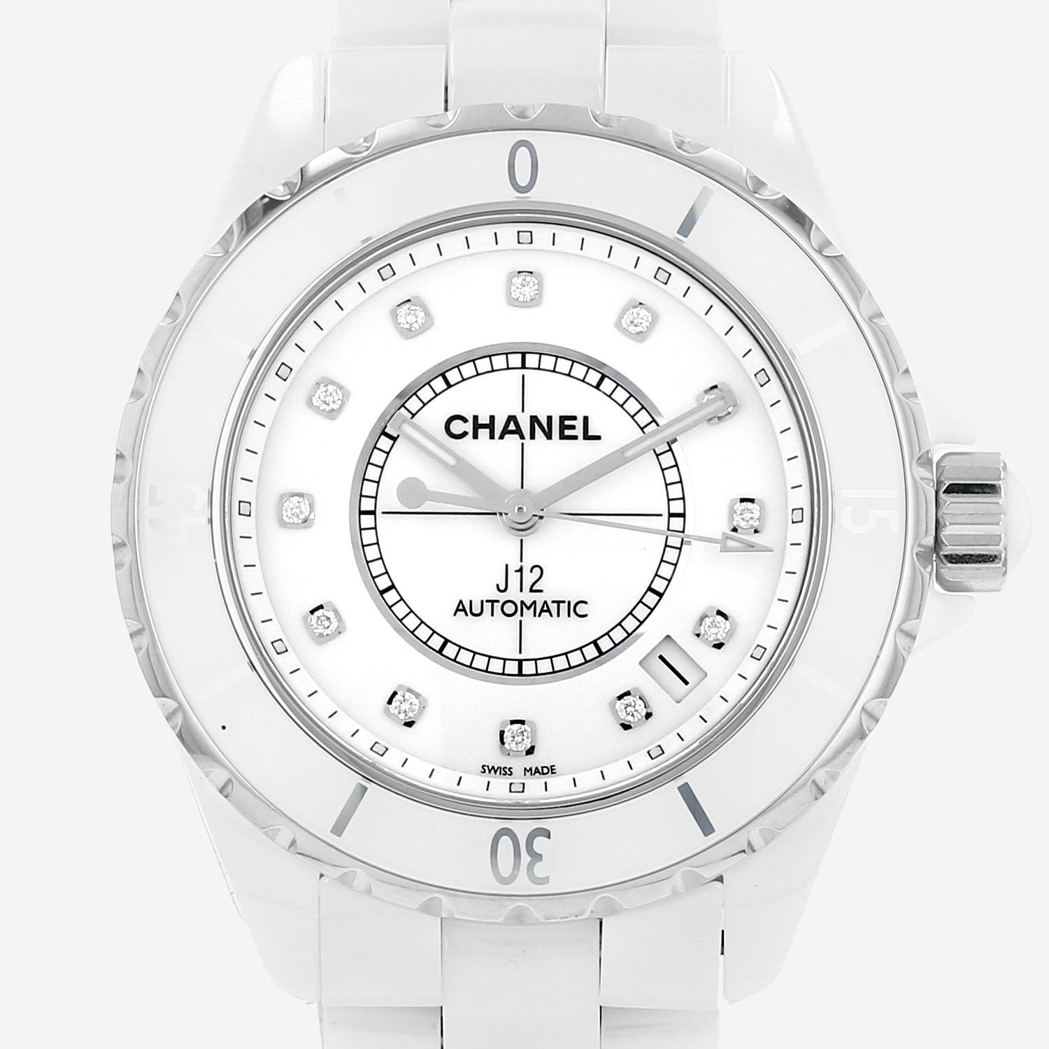 Chanel J12 watch in white ceramic, circa 2010
