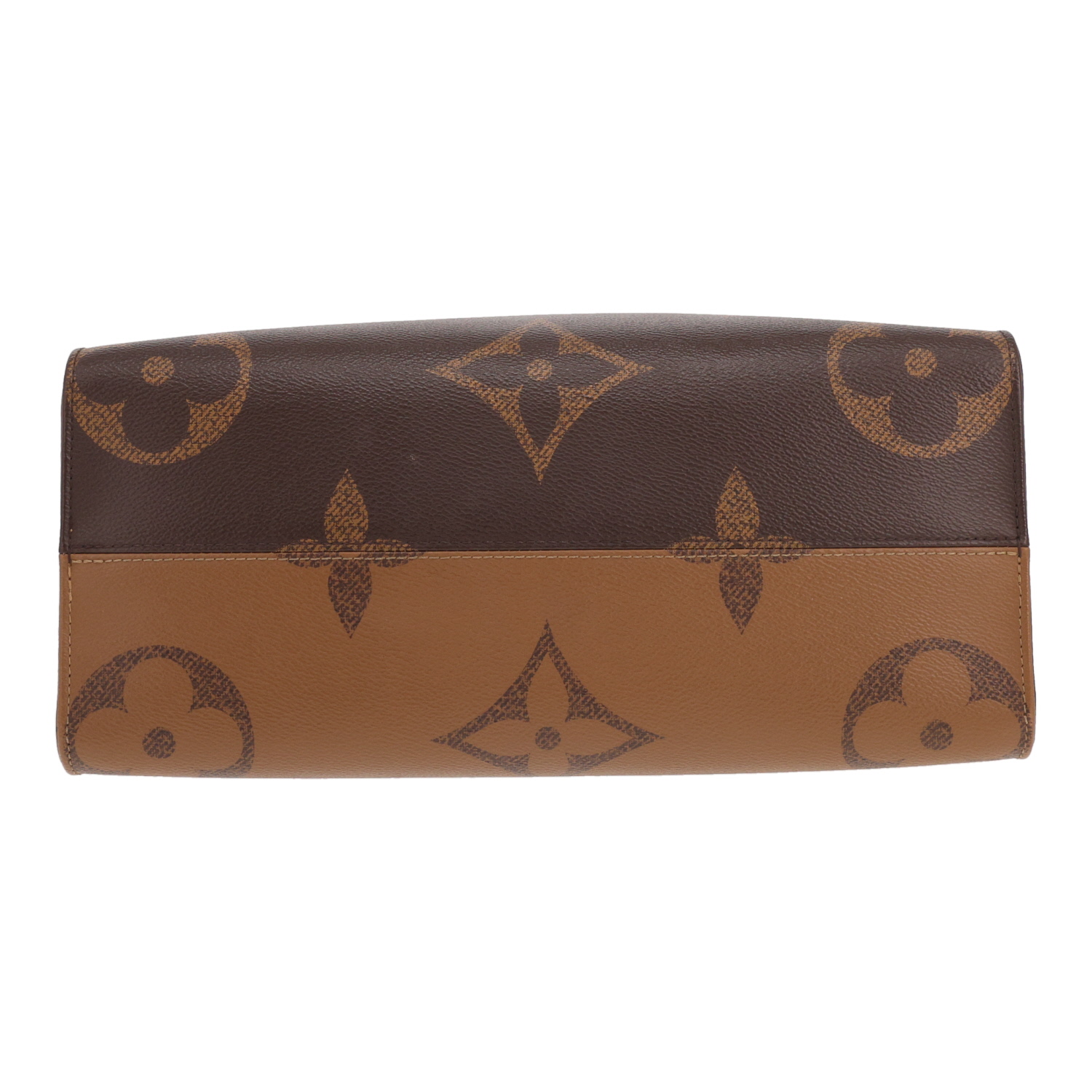 Sac cabas Louis Vuitton  Onthego en toile monogram deux tons marron - Detail D1