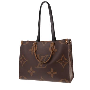 Bolso de mano Louis Vuitton «Onthego» de lona Monogram en dos tonos de marrón