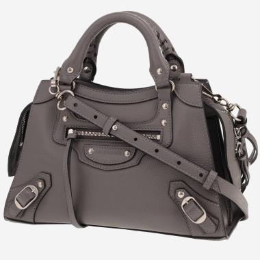 Sac à main Balenciaga  Neo Classic en cuir gris