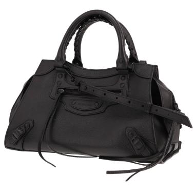 Borsa a tracolla Balenciaga Neo Classic in pelle nera