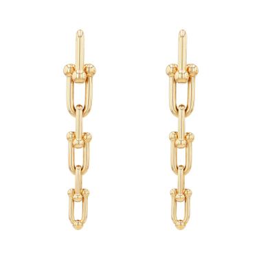 A pair of Tiffany & Co HardWear earrings in yellow gold