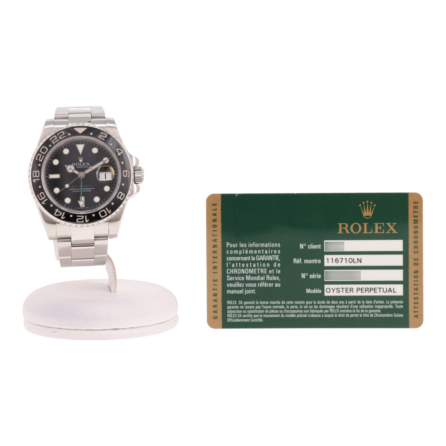 Rolex GMT-Master II steel watch, Ref: Rolex - 116710  Circa 2006