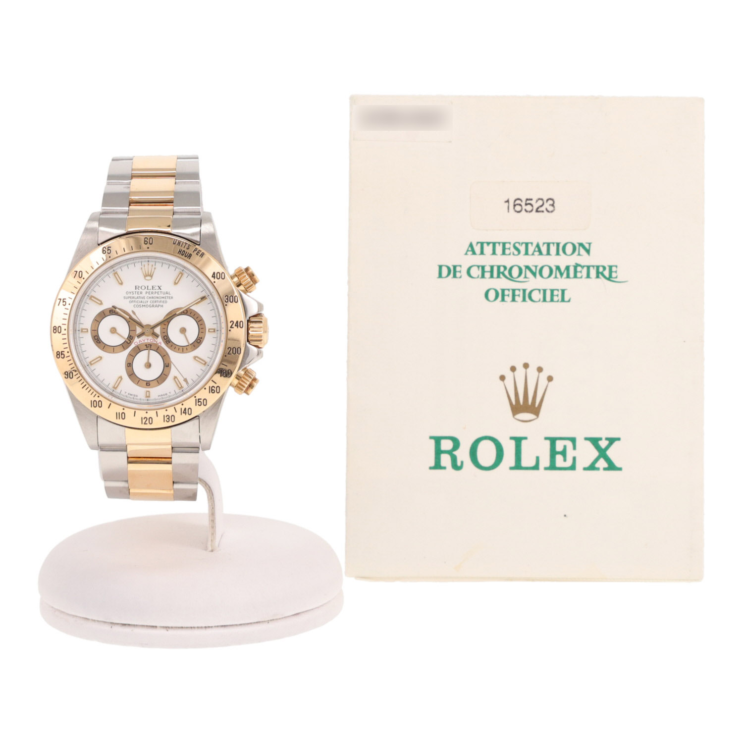 Montre Rolex Daytona Automatique en or et acier Ref: Rolex - 16523  Vers 1997