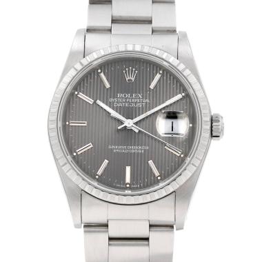 Montre Rolex Datejust en acier Ref: Rolex - 16220  Vers 1988