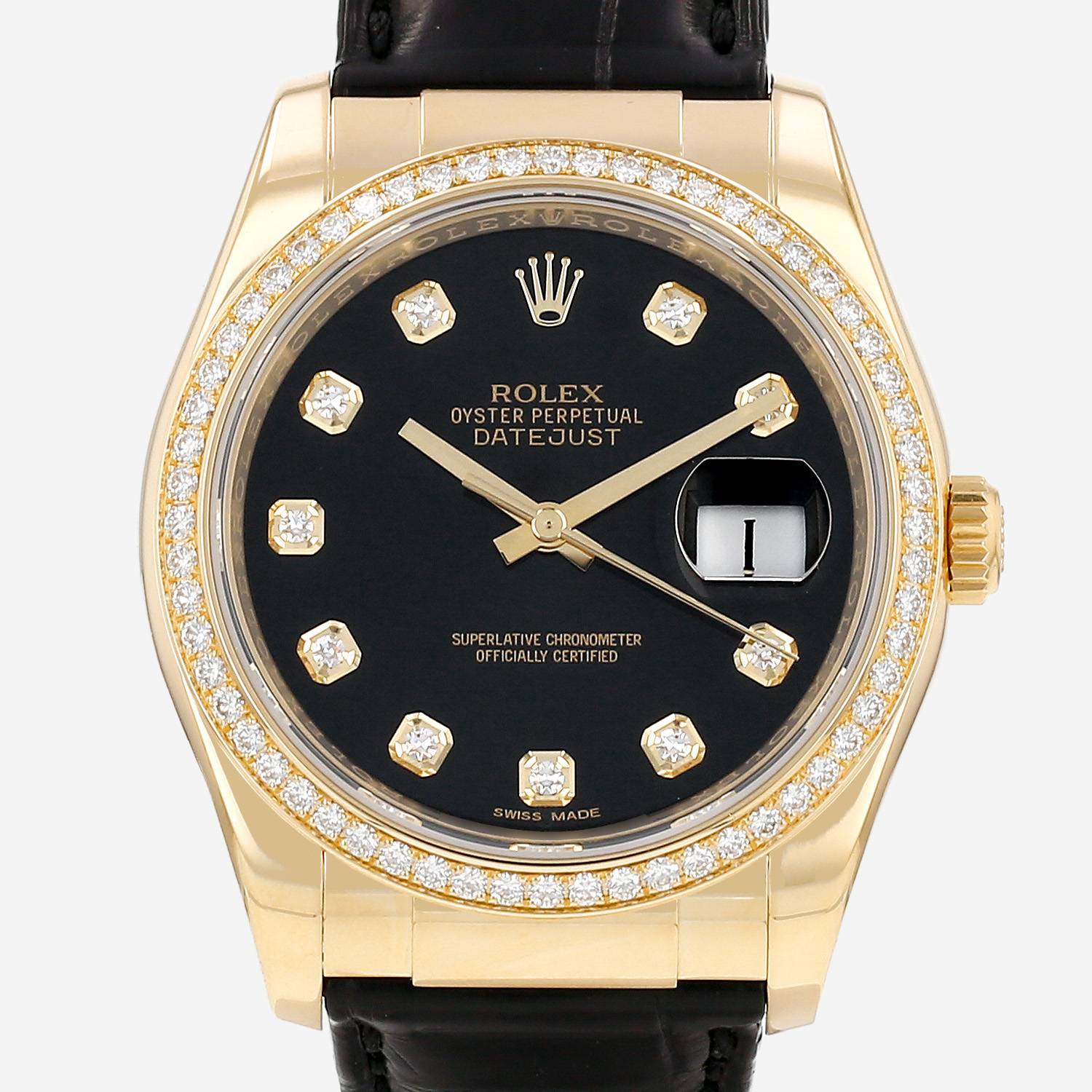 Rolex Datejust watch in yellow gold, Ref: Rolex - 116188, circa 2008