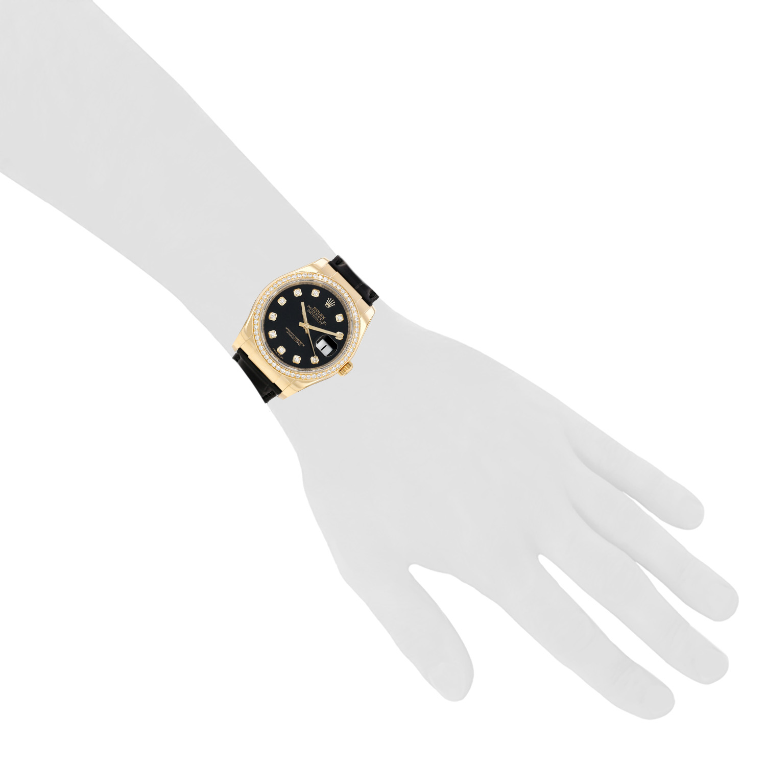 Rolex Datejust watch in yellow gold, Ref: Rolex - 116188, circa 2008 - Detail D1