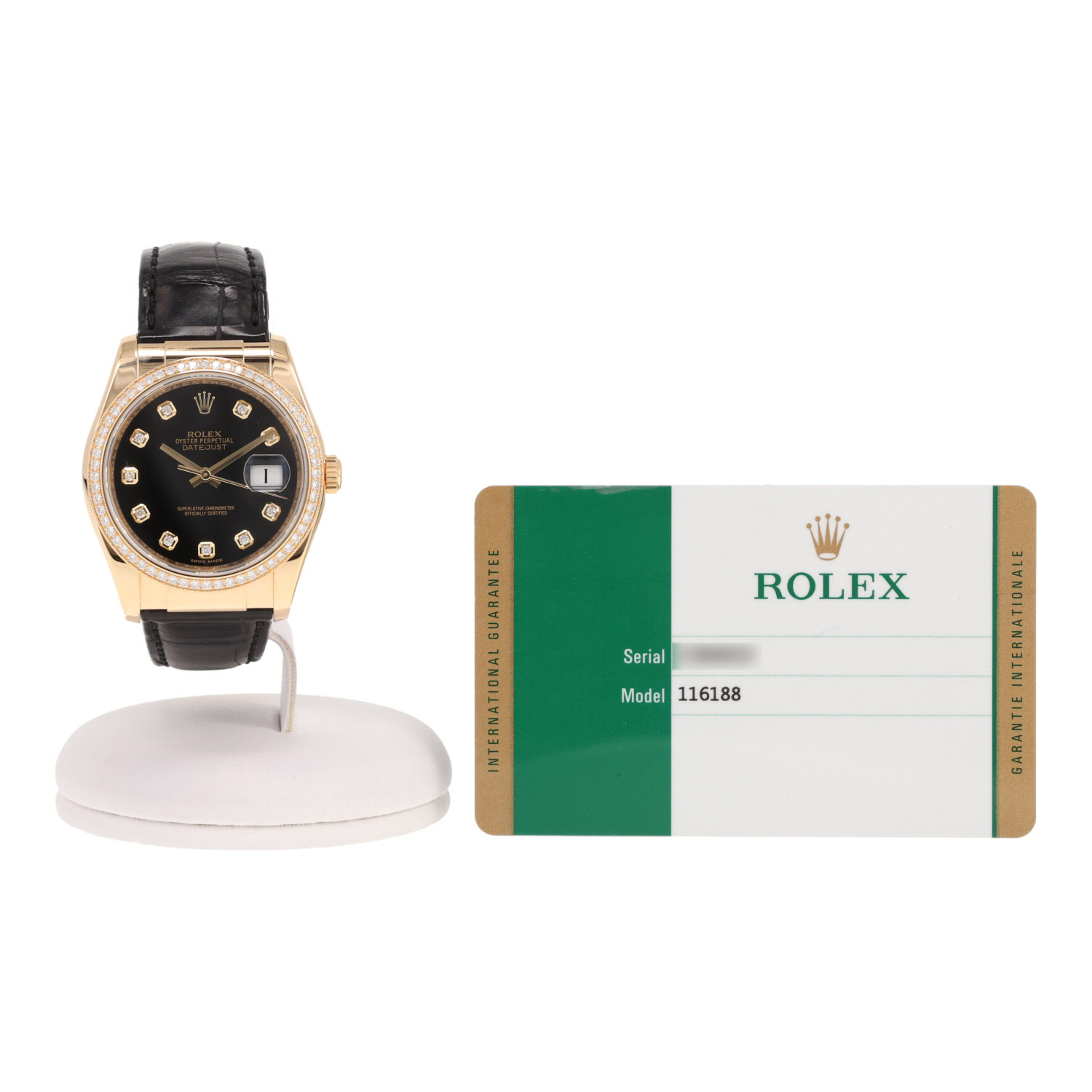 Orologio Rolex Datejust in oro giallo, rif.: Rolex - 116188, intorno al 2008