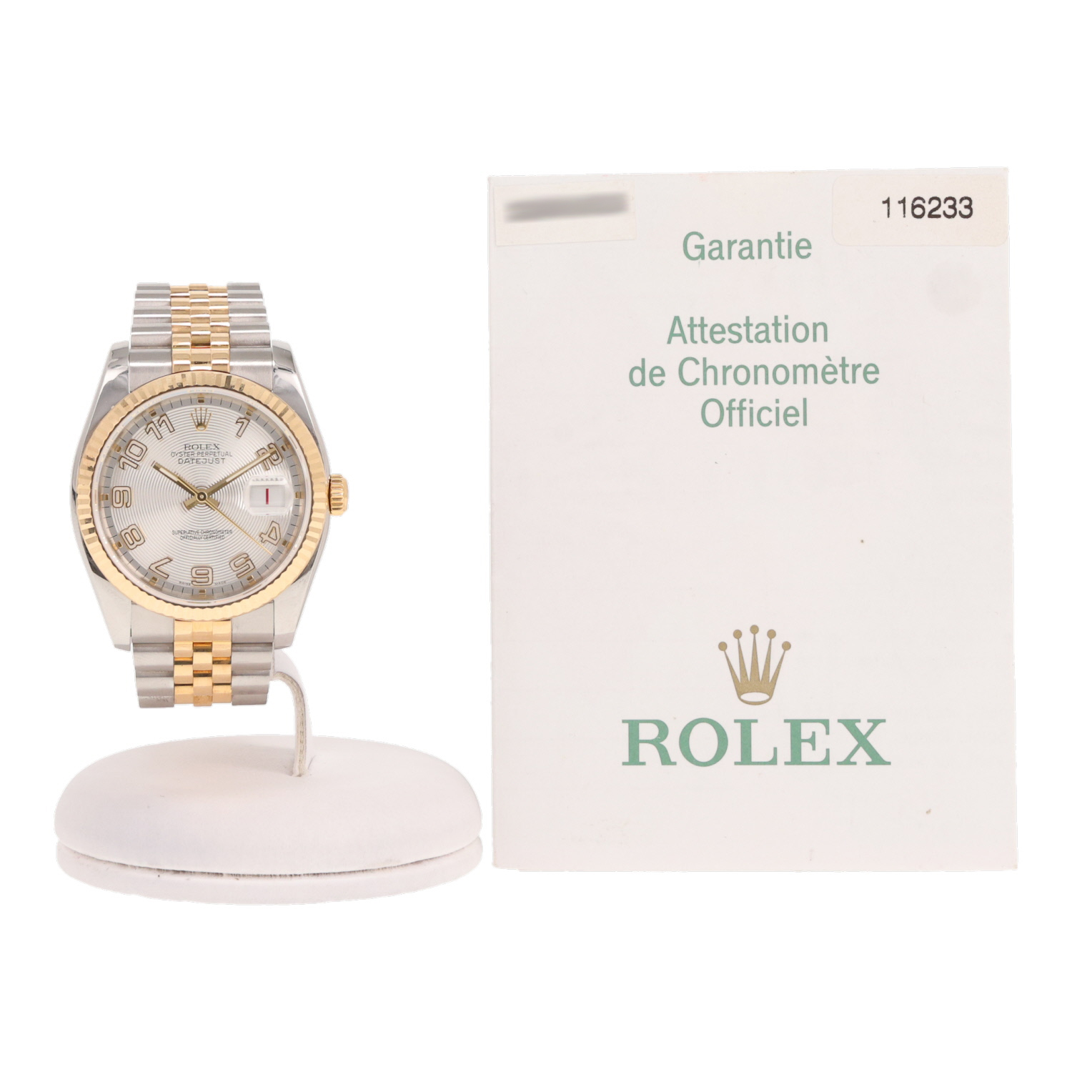 Montre Rolex Datejust en or et acier Ref: Rolex - 116233  Vers 2005