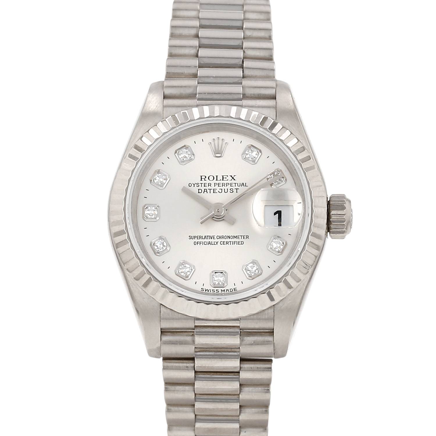 Montre Rolex Datejust Lady en or blanc Ref: Rolex - 79179 Vers 1998