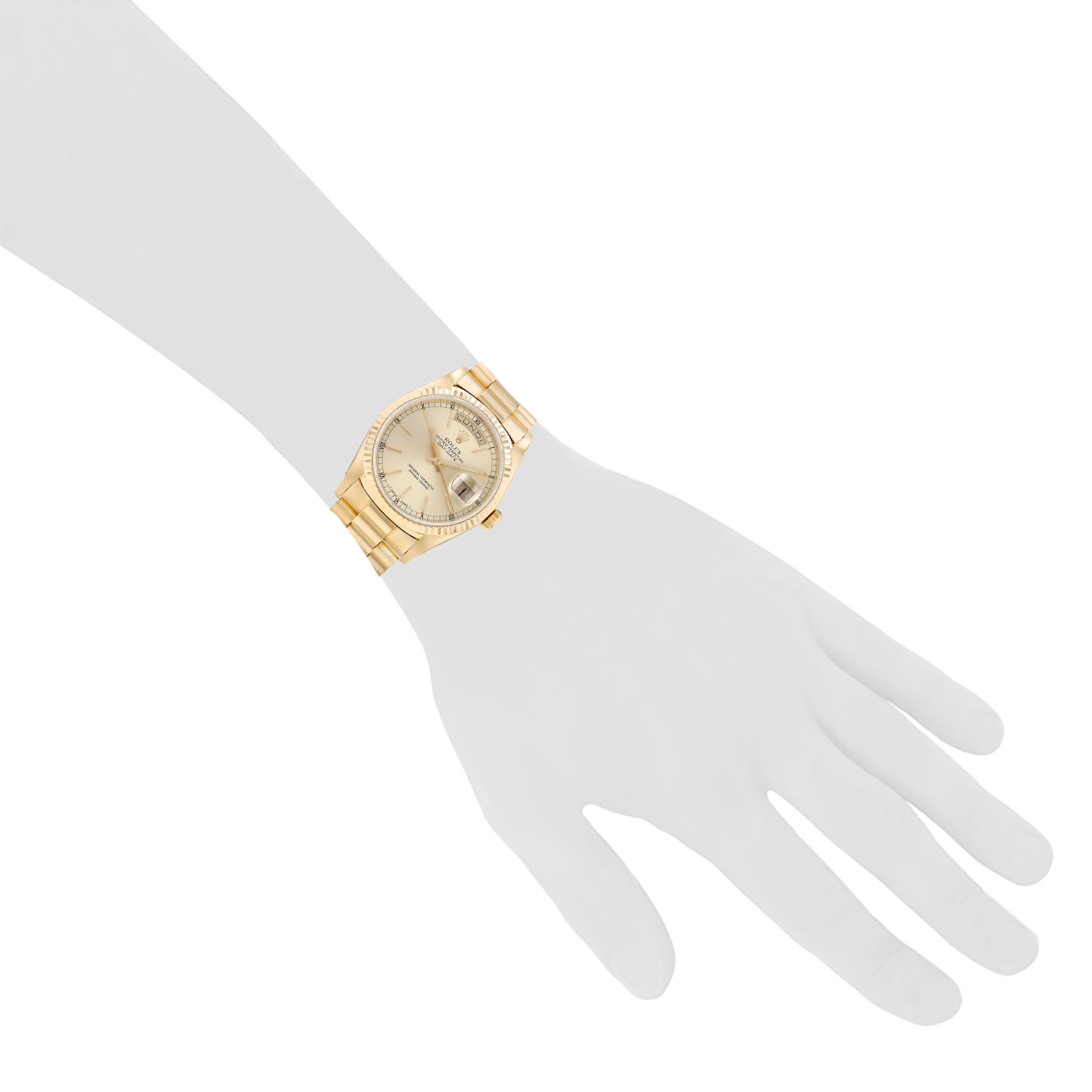 Orologio Rolex Day-Date in oro giallo, rif.: Rolex - 118238, intorno al 1991 - Detail D1
