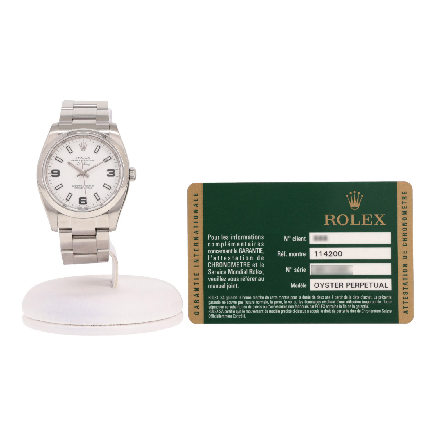 Montre Rolex Air King en acier Ref: Rolex - 114200  Vers 2007
