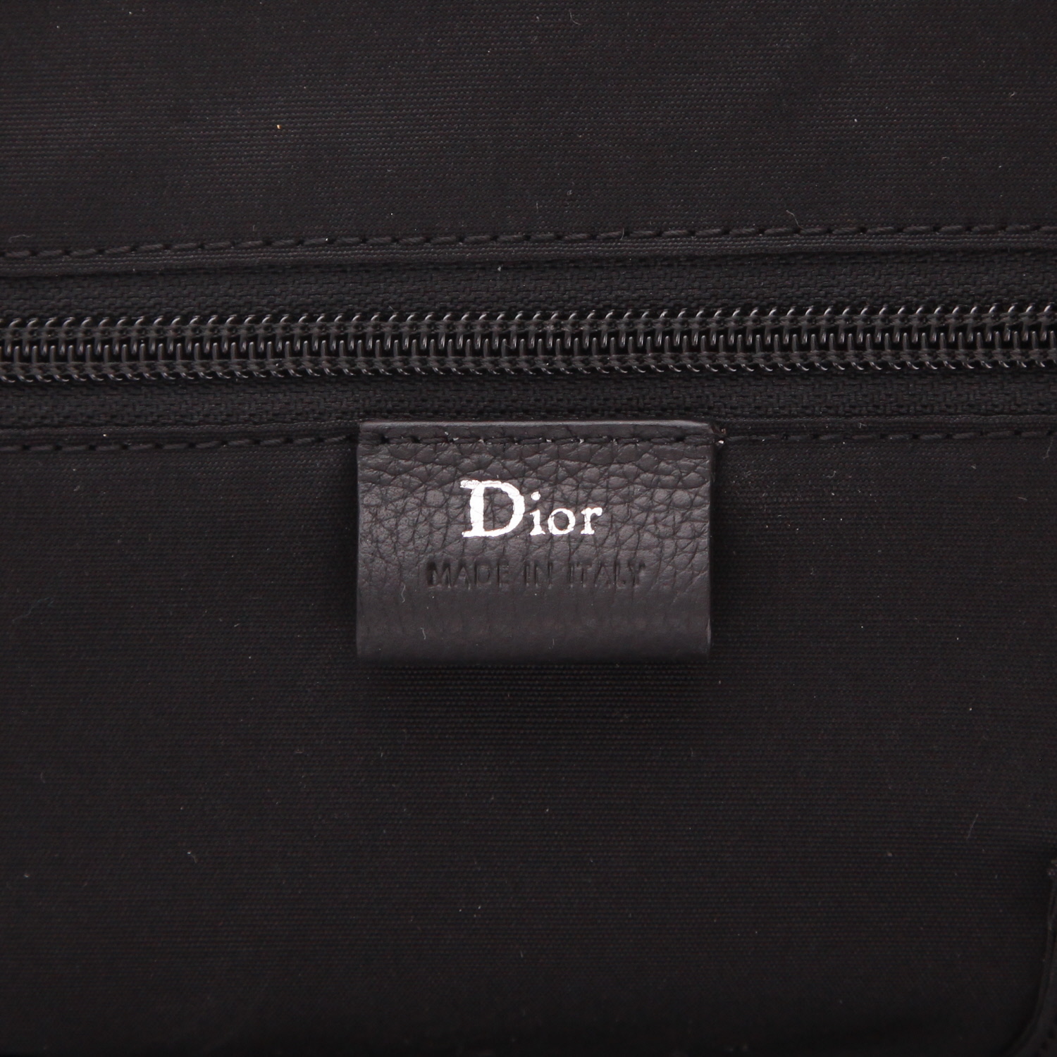 Sac de voyage Dior   en cuir noir - Detail D2