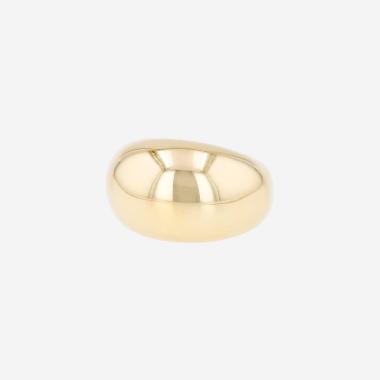 Poiray ball ring in yellow gold