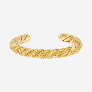 Poiray Dune de Poiray medium-sized bracelet in yellow gold