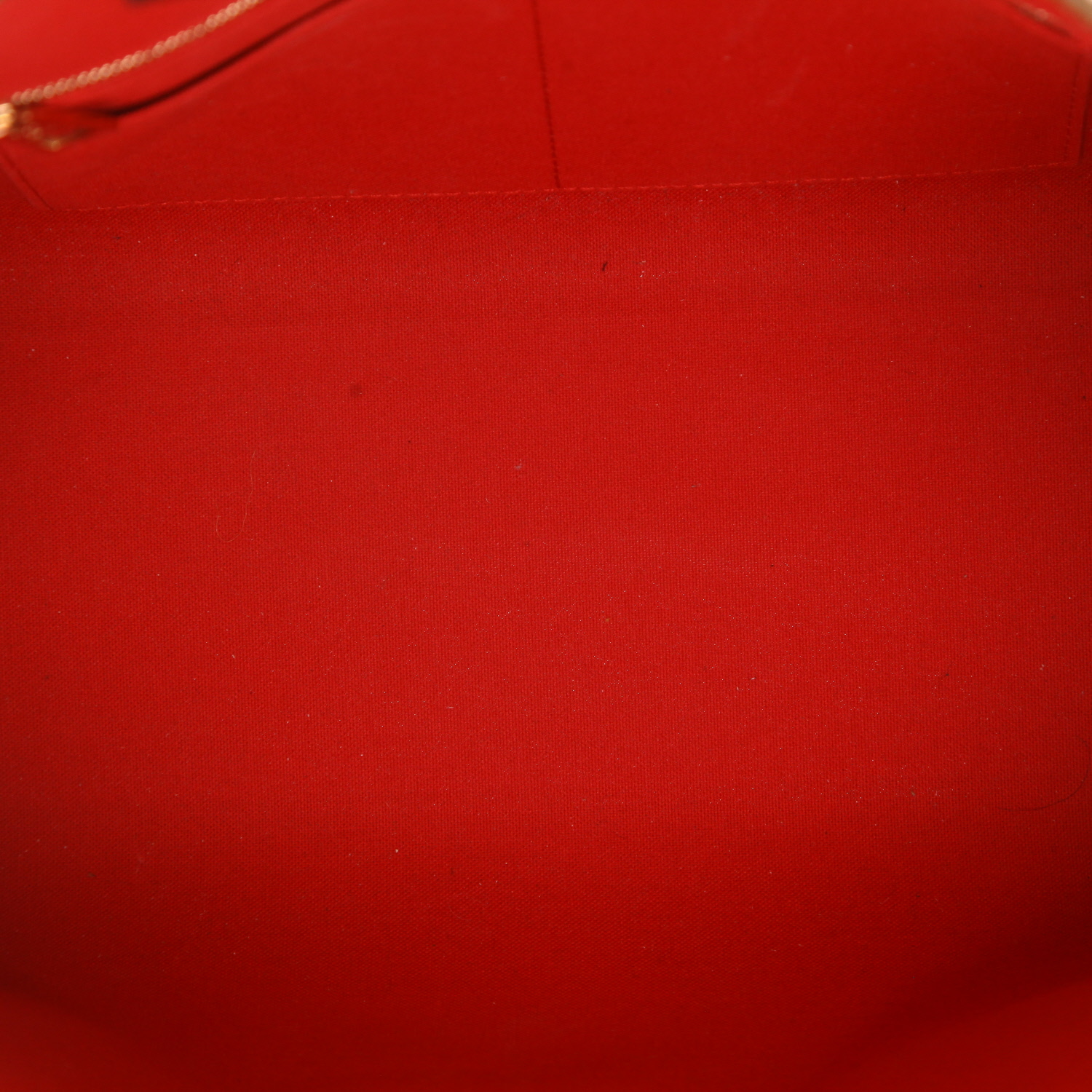 Bolso tipo cabas Louis Vuitton «Onthego», modelo mediano, de lona Monogram en dos tonos de marrón y cuero Noir - Detail D3