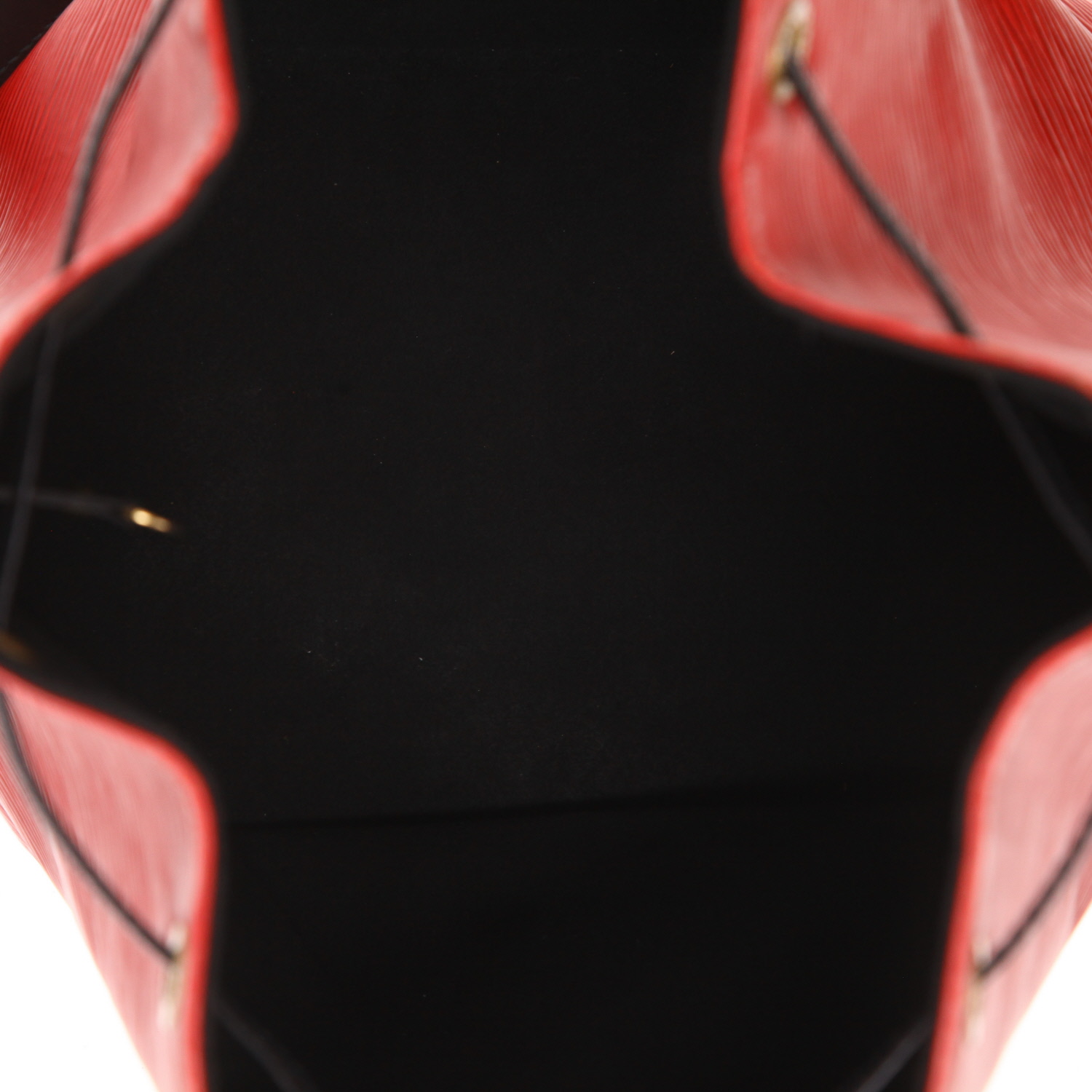 Borsa Louis Vuitton Noé in pelle Épi rossa e nera - Detail D3